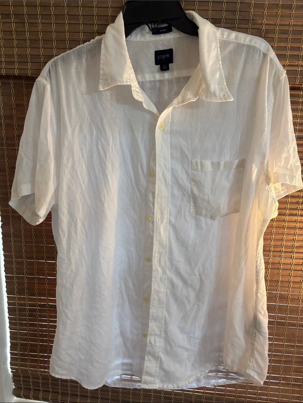 J. Crew Men's Whiten Linen Shirt